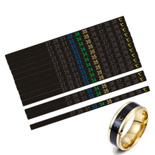 液晶感温戒指温度计  贴片温度计 数字显色心情戒指 测温戒指