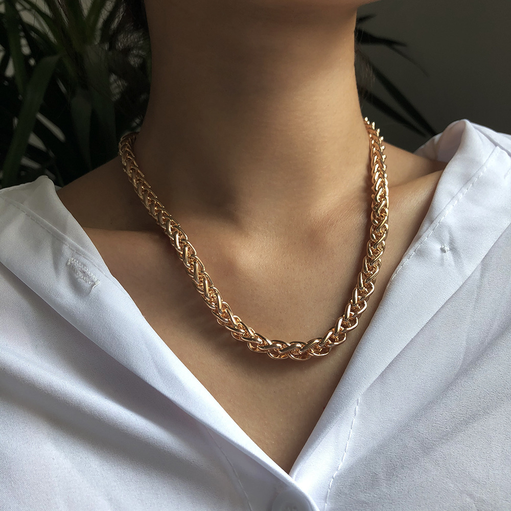 hot-selling hip-hop rock chain simple necklace