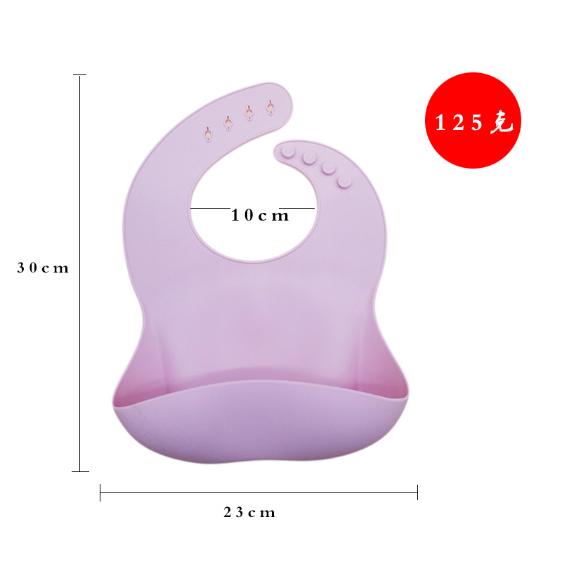 硅胶围嘴125克silicone baby bib 分格宝宝餐盘