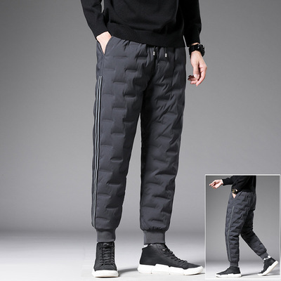 羽绒裤男士棉裤冬季外穿加绒加厚鸭绒裤户外运动保暖防风内穿裤子