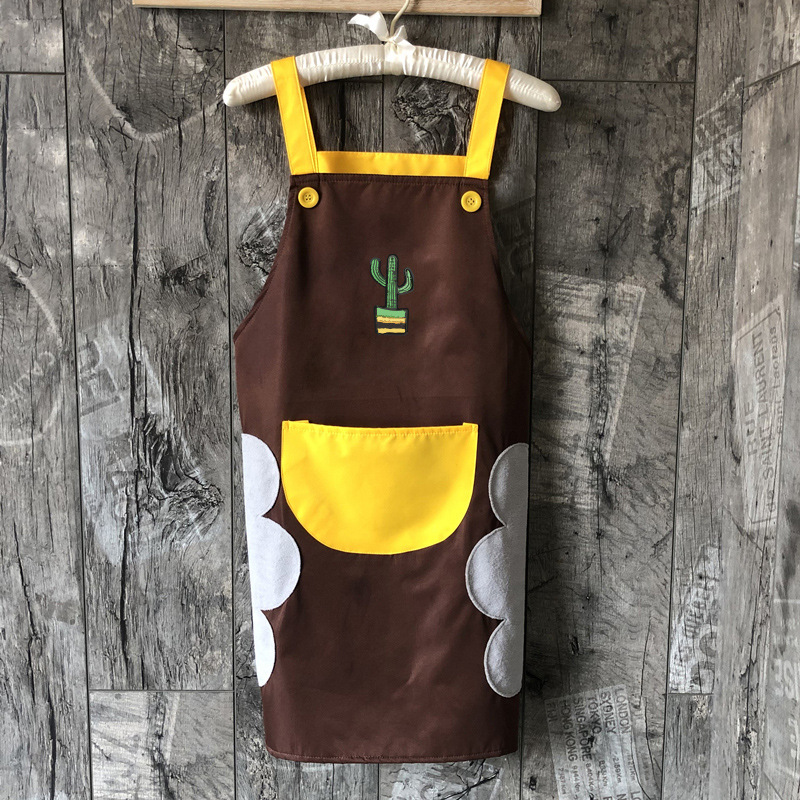 Delantal de cocina de mano borrable antiincrustante para el hogar anti-aceite de cocina de moda para mujeres japonesas ropa de trabajo para hombres adultos domésticos