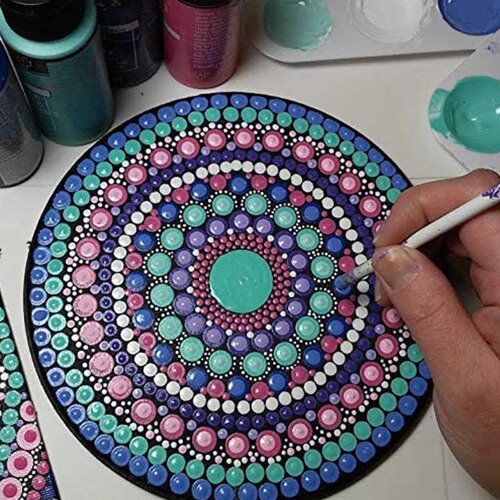 Amazon Mandala Dotting Tools 40-piece Set Painting Handmade Art Supplies Art Drawing Board Sticker Holder