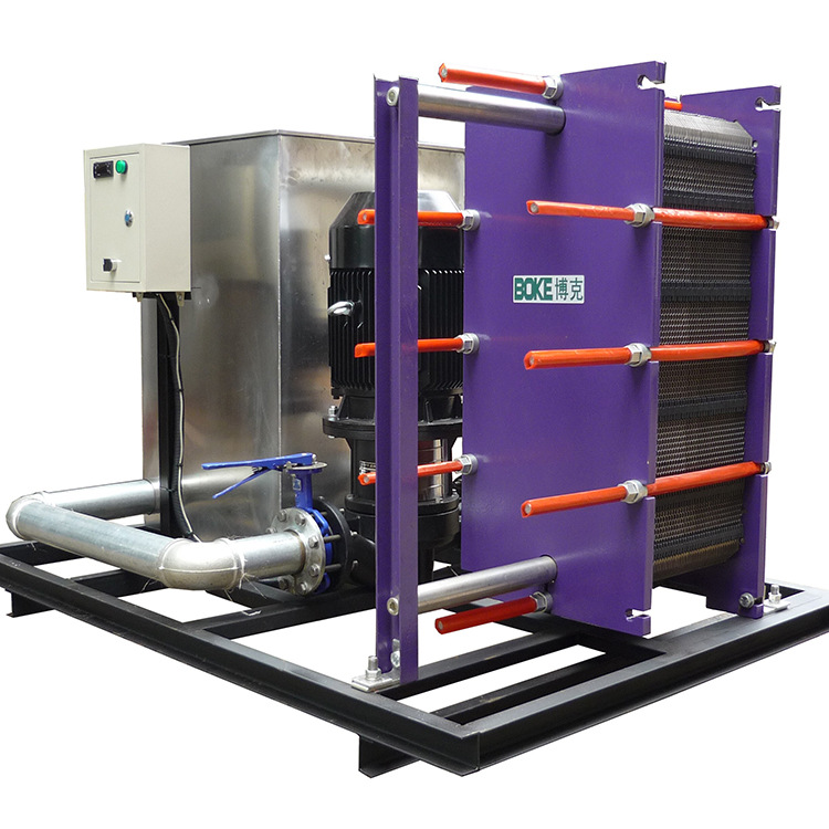 厂家定制纯水冷却器 一体式板式换热机组可拆式板式换热器|ru