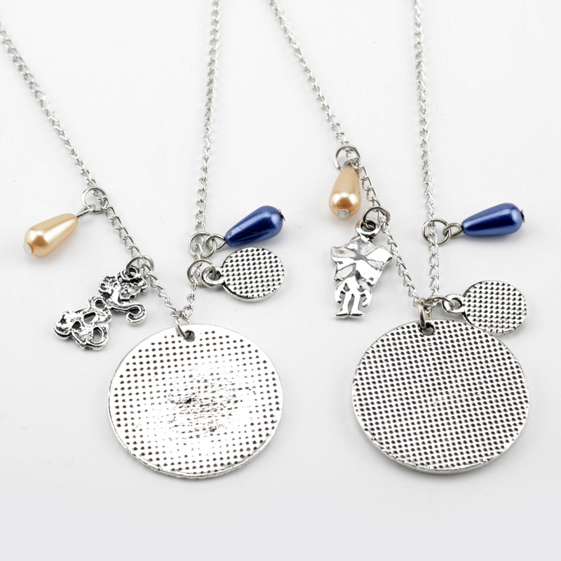 Fashion Letter Alloy Enamel Rhinestones Unisex Necklace 1 Piece