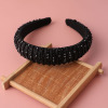 Retro South Korean headband, goods, sponge crystal from pearl, European style, Korean style