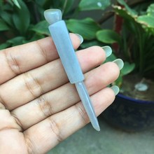 天然 新疆和田玉 青花籽料 巧雕 挖耳神器 挖耳勺 玉器礼品挂件