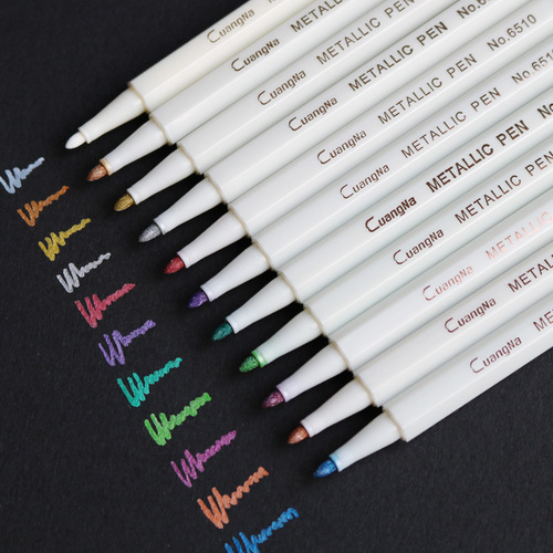 Guangna 6510 hard-head signature pen fire paint seal special metal pen photo album graffiti water-based paint pen marker pen