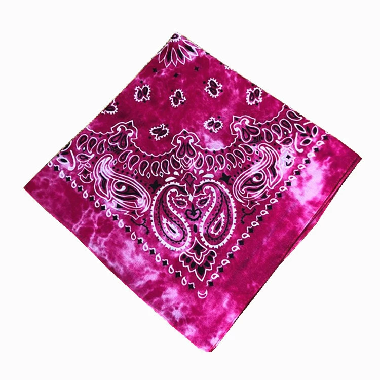 Headscarf, polyester 55 cm, paisley vortex print, one size (multi-color)