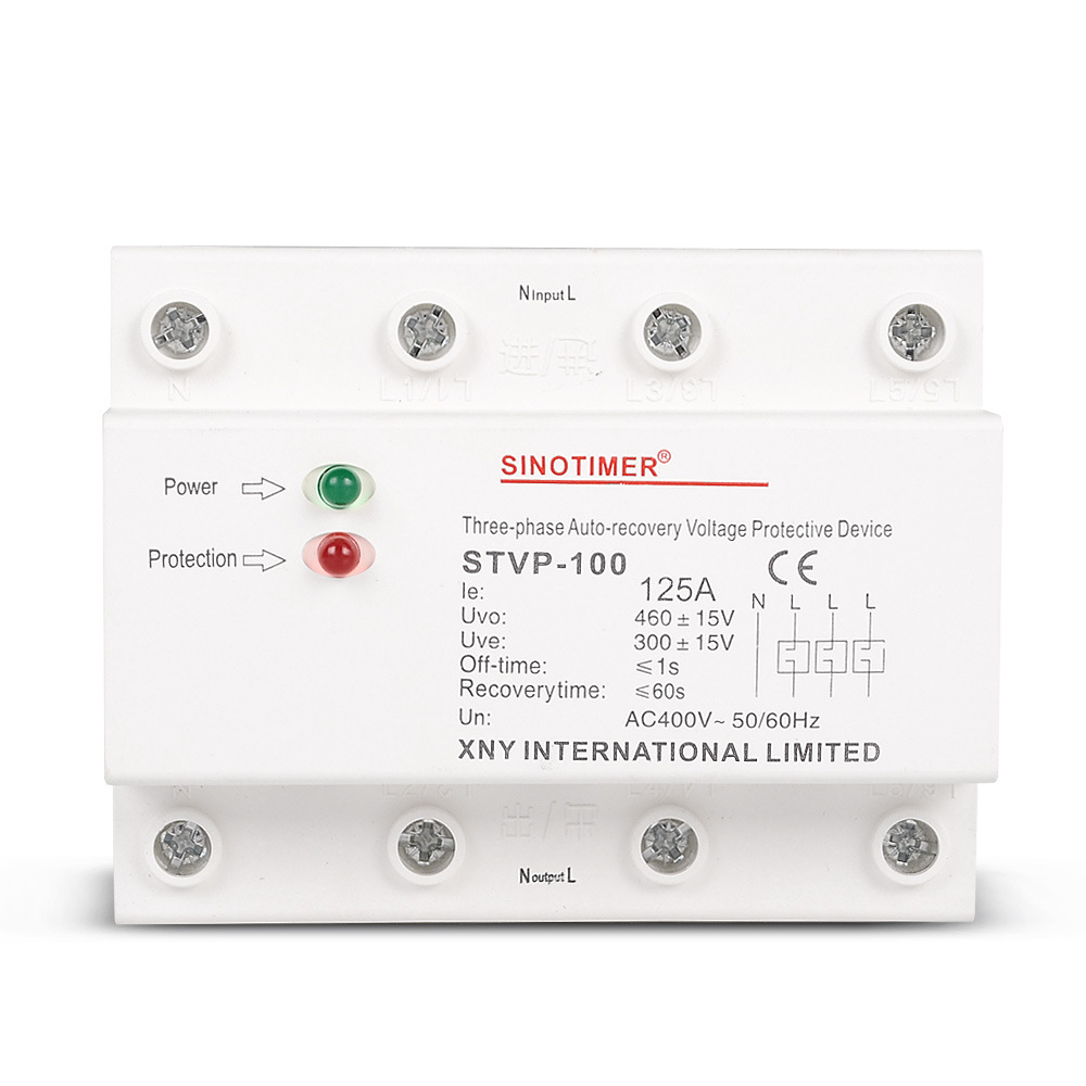 STVP-100  125A三相四线自复式过欠压保护器380V