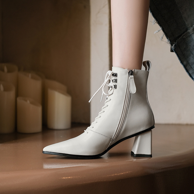 Chiko Boacha Pointed Toe Block Heels Boots