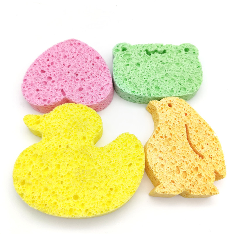 木浆棉清洁海绵种颜色外形清洁吸水柔软纤维素海绵制作卡通造型