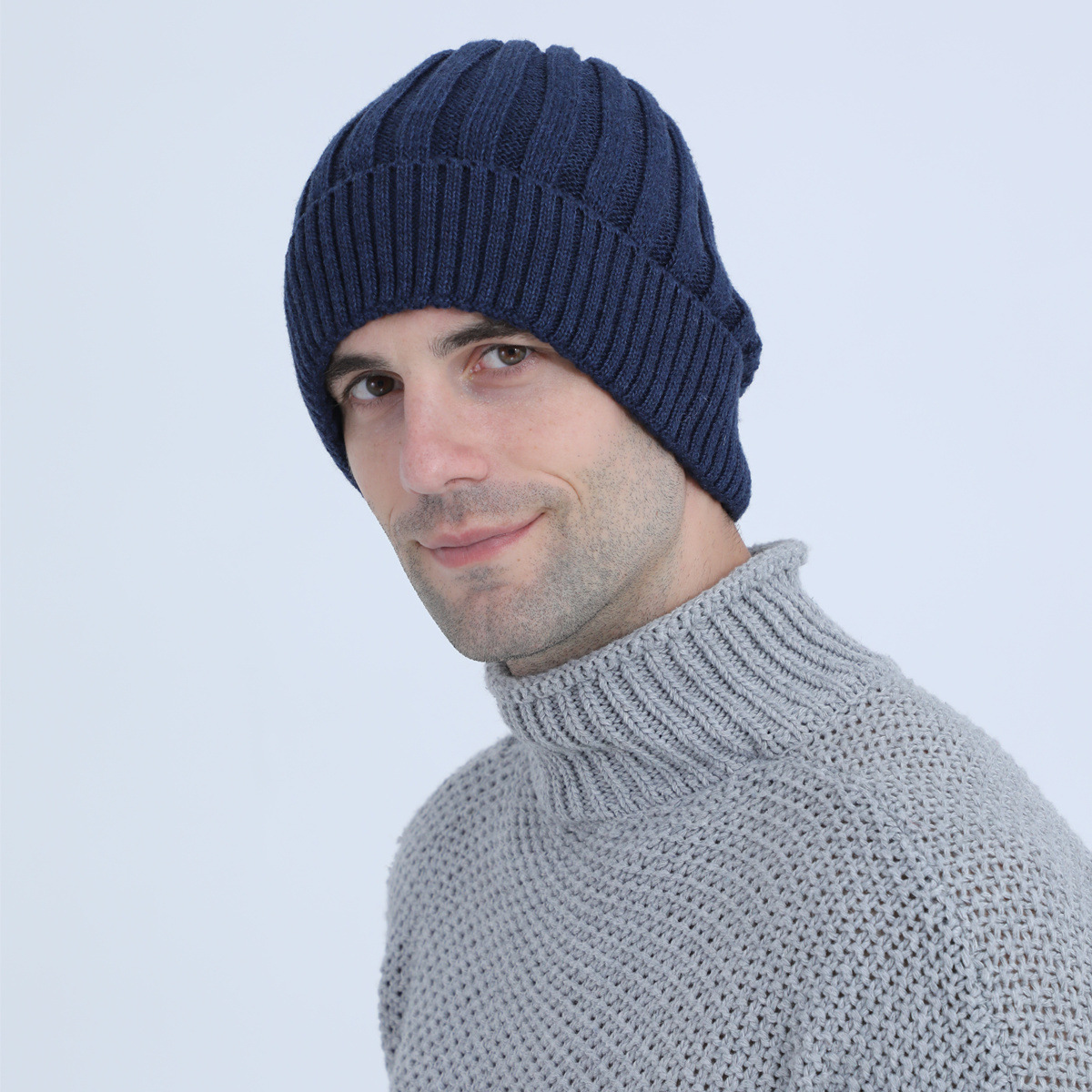 Berretto beanie in maglia di lana per uomo e donna_voghion.com
