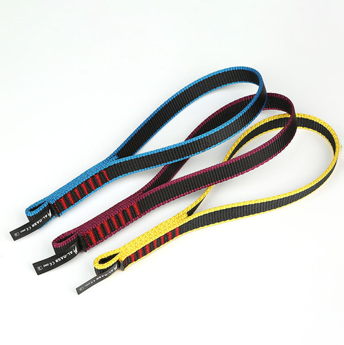 Alnas rock climbing quick hook connection belt nylon short flat belt climbing flat belt ring pioneer climbing protection equipment