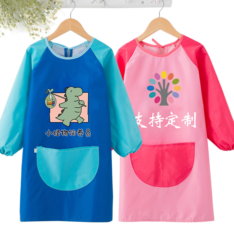 Baby eating gown waterproof children's p...