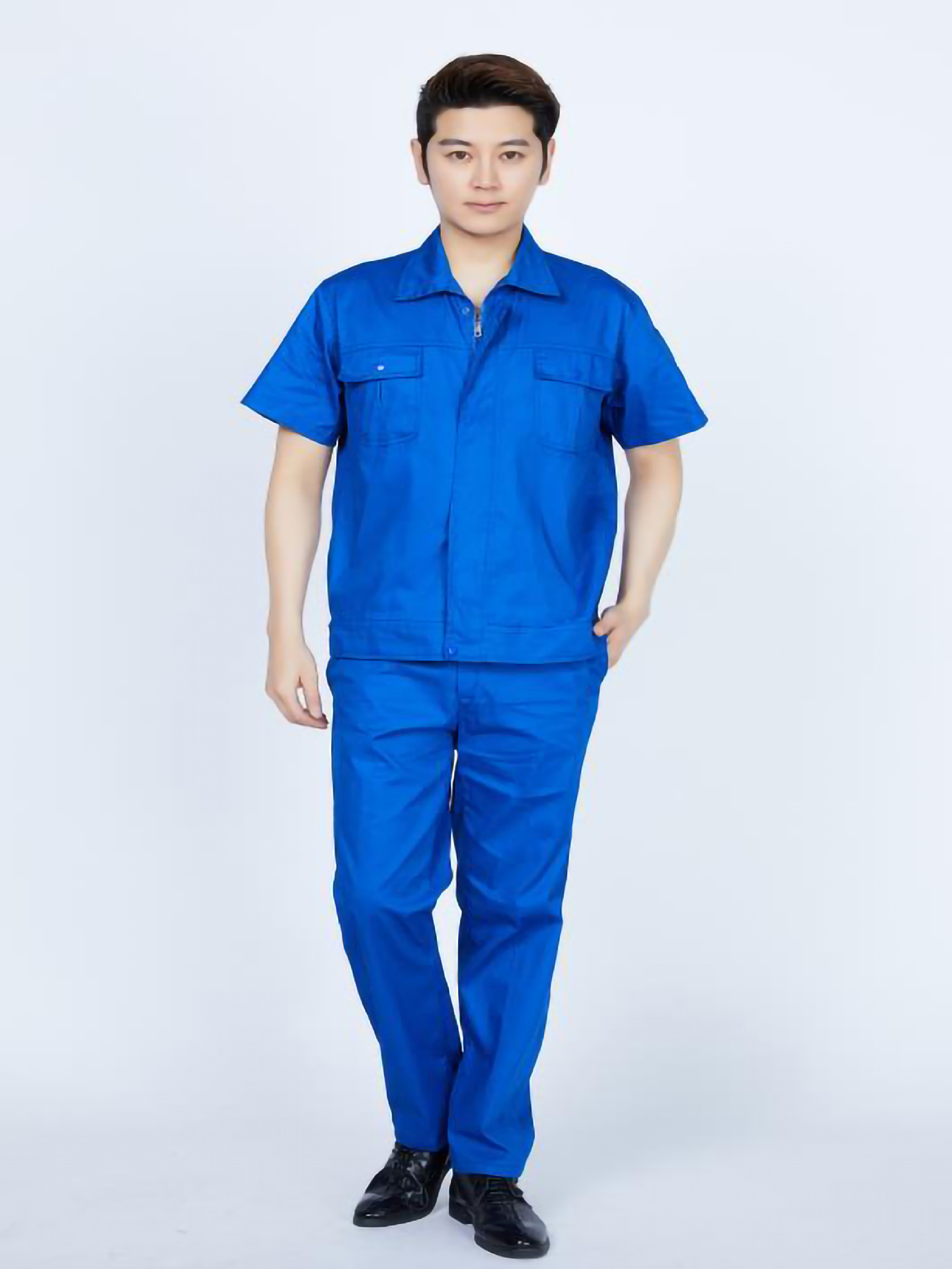 全工艺棉夏半袖装工作服汽修服劳保服套装