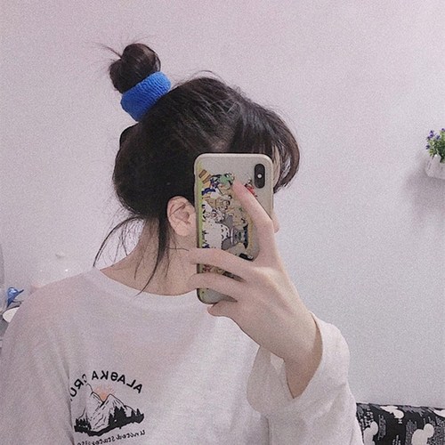 12 packs of candy-colored high-elastic hair ropes, versatile thick hair rings, colorful towel ring headbands, Korean internet celebrity hair accessories