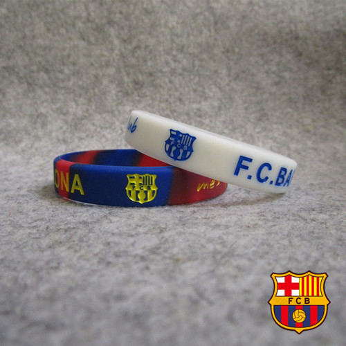 Football team Barcelona, ​​Liverpool, Bayern, AC, Juventus, Real Madrid, sports bracelet, silicone wristband, fan accessories