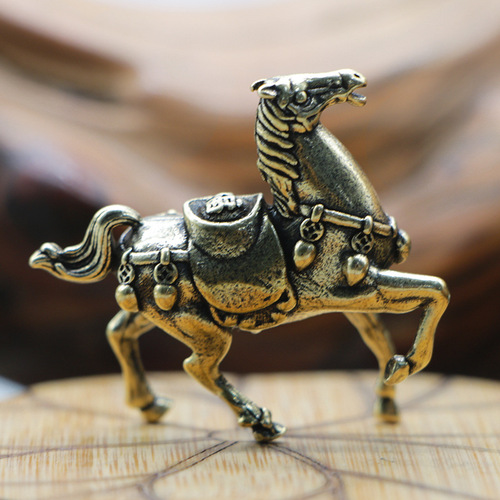 New brass, make money immediately, pure copper retro accessories, immediate success, copper horse small pendants, fine copper ornaments