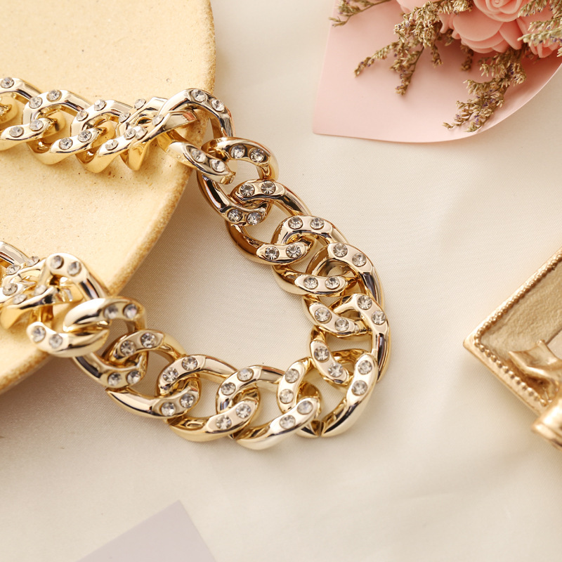 fashion creative full diamond necklace