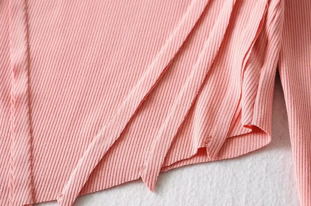 sexy stretch irregular stitching bottoming shirt  NSHS23763