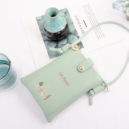 Mobile Phone Bag Women's Crossbody Bag 2020 New Simple Mini Cute Small Bag Women's Coin Purse Halter Neck Shoulder Bag