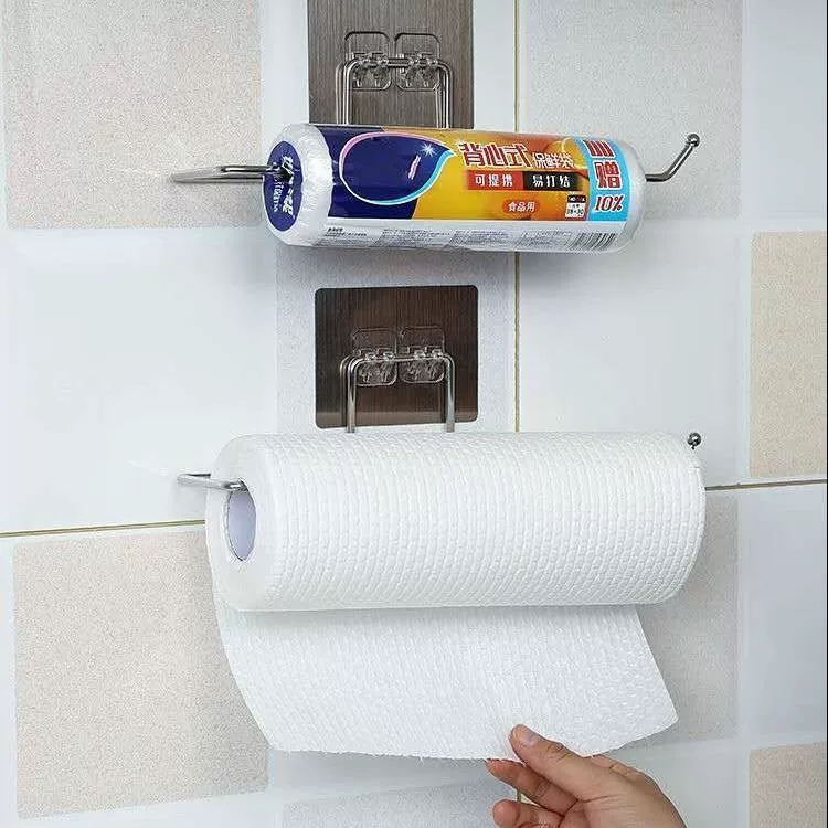 Держатель для бумажных полотенец и тряпок — без сверления, кухонный держатель для впитывающей бумаги, крючок для полотенец