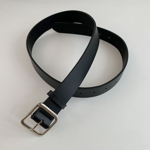 New women's belt square buckle versatile student fashion belt trendy decorative trouser belt supply