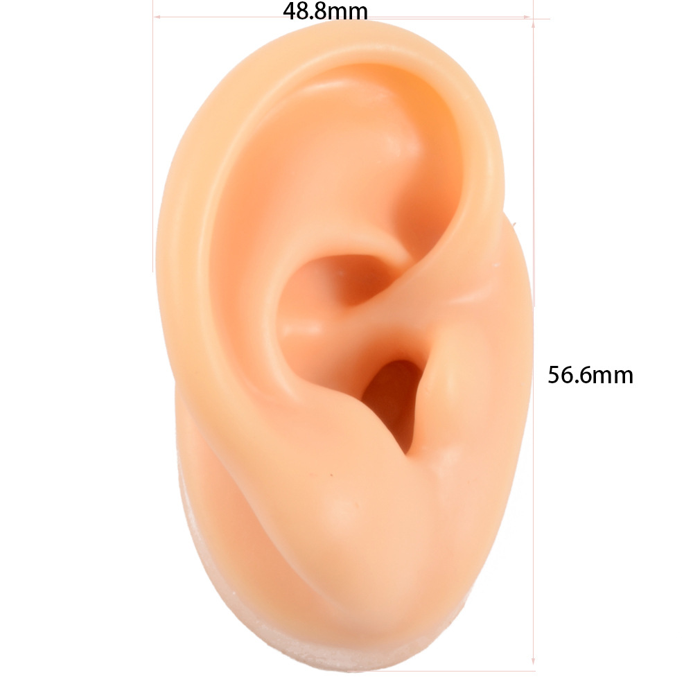 Fashion Geometric Silica Gel Simulation Stereo Ear Model display picture 1