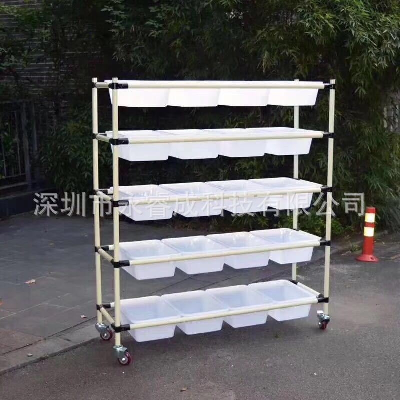 厂家批发精益管电商分拣车线棒周转车防静电物料架流利条货架