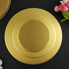 Shengzhuo'an Baking Gold Color Round Cake Pads 6-inch 8-inch 10-inch Thickened 1.7mm Mousse Cake Bottom Supports