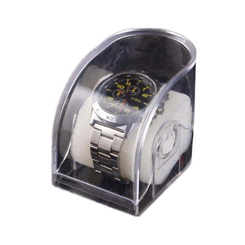 Wholesale transparent plastic watch box for watch stores, packaging, storage, display box, customized electronic watch display props
