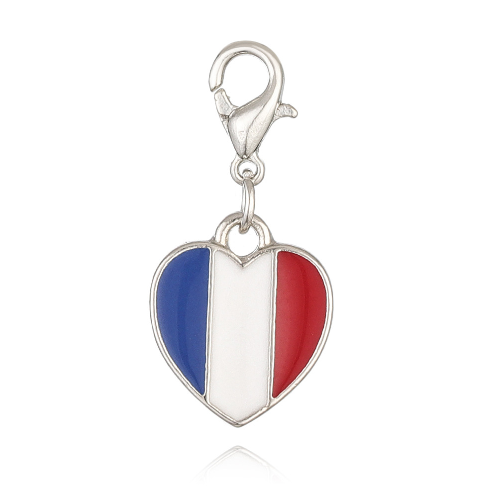 5g Weight Pendant Jewelry Making Type DIY Jewelry Accessories Classification 1 Piece Quantity Zinc alloy Material American Flag Pattern Enamel Design Simple Style, Classic Style Style 1 Piece Zinc Alloy American Flag Pendant 2