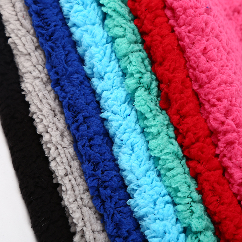 厂家直供羊羔绒面料 仿棉绒布料 家居服床上用品服装家纺用料