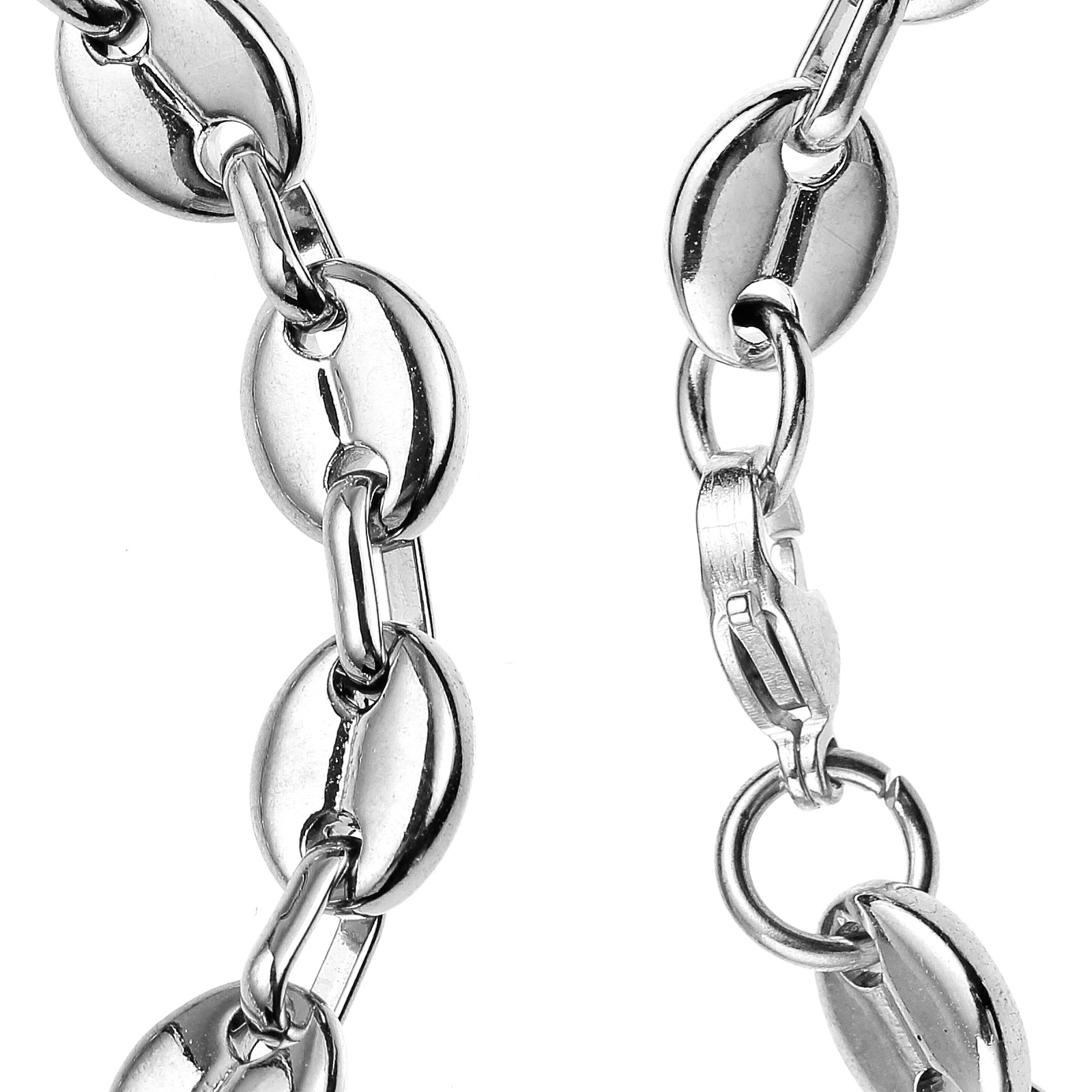 18g Weight Bracelets Classification coffee bean chain Chain Type 1 Piece Quantity Street Occasion Titanium Steel Material Geometric Pattern Men's Gender Plating Design Hip-Hop Style Hip-Hop Geometric Titanium Steel Plating Men's Bracelets Men's Chain Bracelets 11