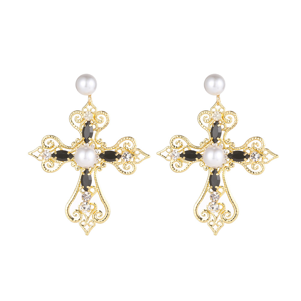 Cross Diamond Earrings Cheap Wholesales Yiwu Fashion Suppliers China display picture 10