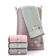 Manufacturer's new pure cotton 32-strand towel thickened water-absorbent face wash towel custom LOGO gift pure cotton