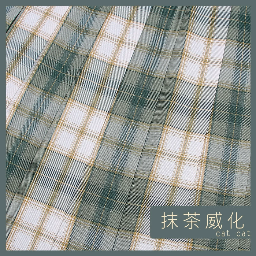 Клетчатая форма/униформа, ученическая плисированная юбка
