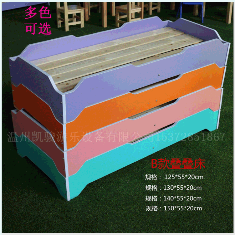Factory wholesale kindergarten special children's bed baby nap, nap, child student fireproof board stack bed
