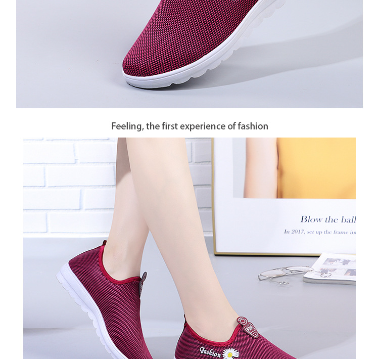 Ladies Athletic Shoes Tennis Shoes Sneakers Fabric Lightweight Footgear_voghion.com