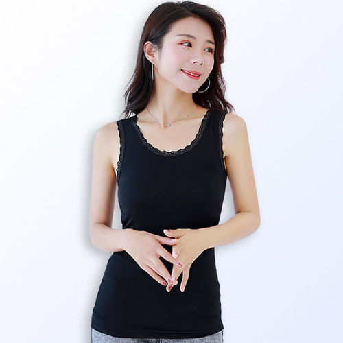 Women's Plus Size Lace Edge Cotton Sexy Small Strap Backless Bra Top with Fitted Design, Korean Style, Outerwear