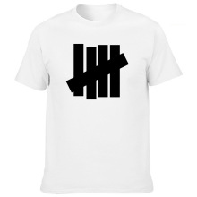 潮牌灿烈同款速卖通货源 undefeated 四条杠t恤男女短袖 一件代发