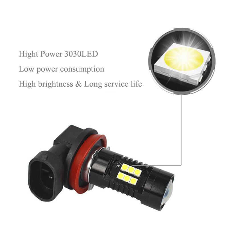 Lámpara de niebla LED para automóviles 3030 21SMD H8 H11 LED lámpara de niebla de alto brillo 9005 / 9006 21W