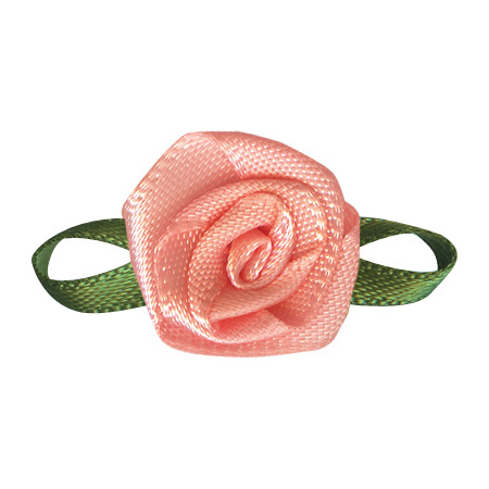 Yao Ming cinta ropa textil accesorios decorativos caja de regalo cinta decorativa rosa hecha a mano con hojas cinta flor