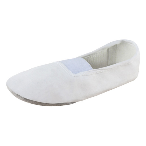 Sitang gymnastics shoes, men's and women's dance shoes, dance shoes, practice shoes, ballet shoes, yoga soft-soled canvas, pigskin bottom, white