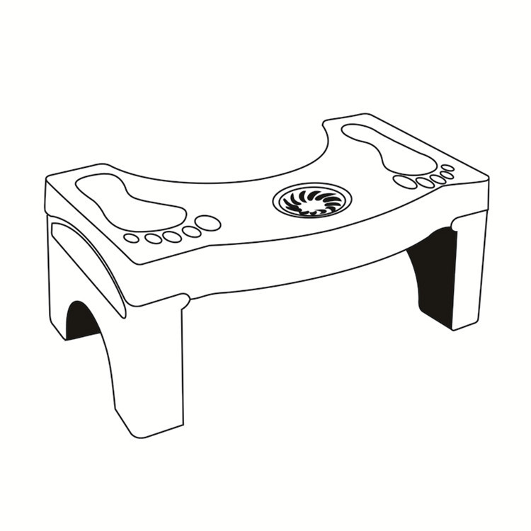 加厚塑料马桶垫脚凳防滑浴室老人儿童孕妇如厕折叠马桶凳折叠脚凳|ru