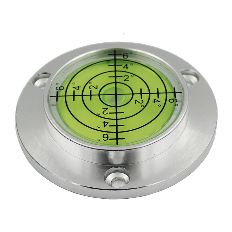 铝合金圆盘水平泡珠万向水准器迷你小型水平仪水准泡