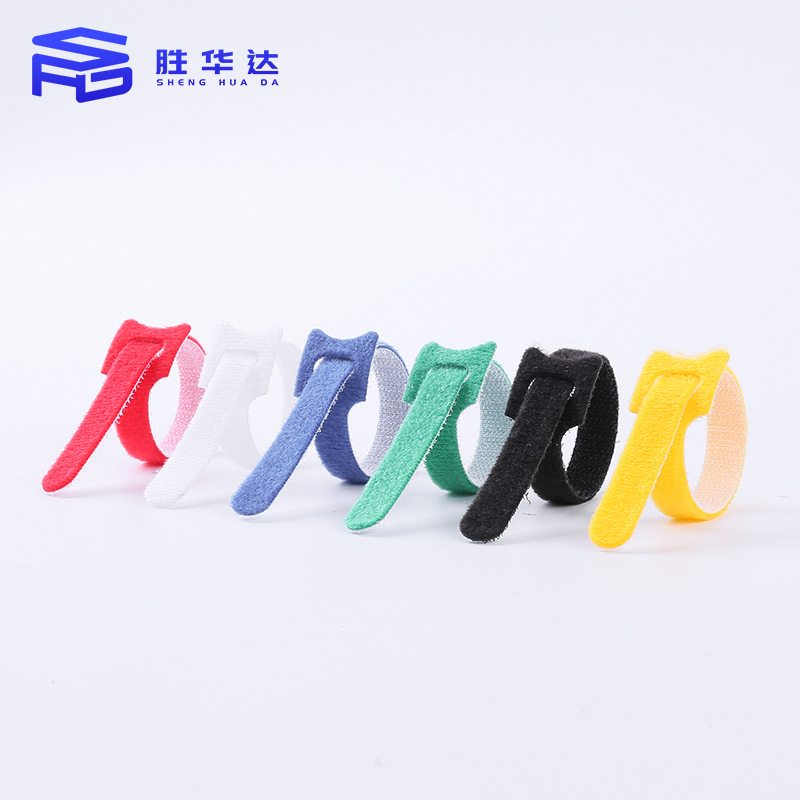 背对背魔术贴扎带彩色logo数据耳机走充电源器线反扣式魔术贴扎带
