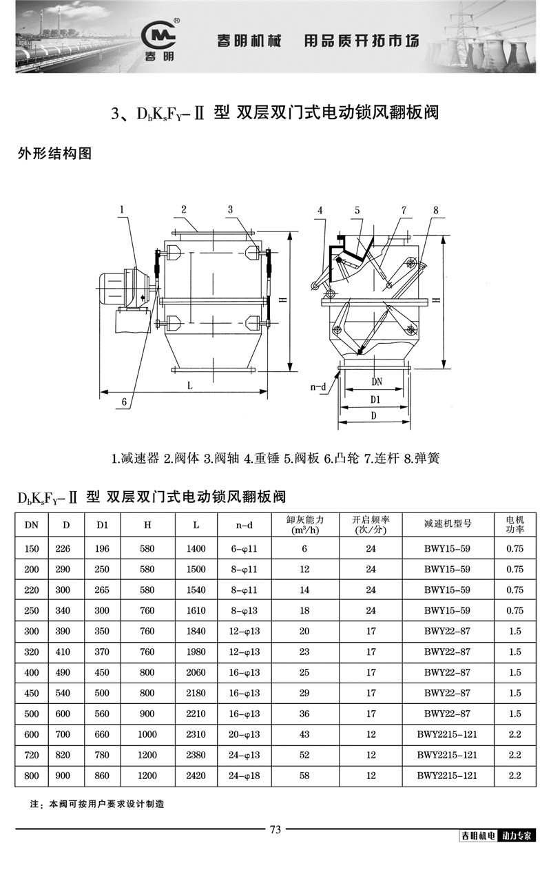 现货电动锁风翻板阀建材冶金化工电力用电动放料阀锁风翻板阀