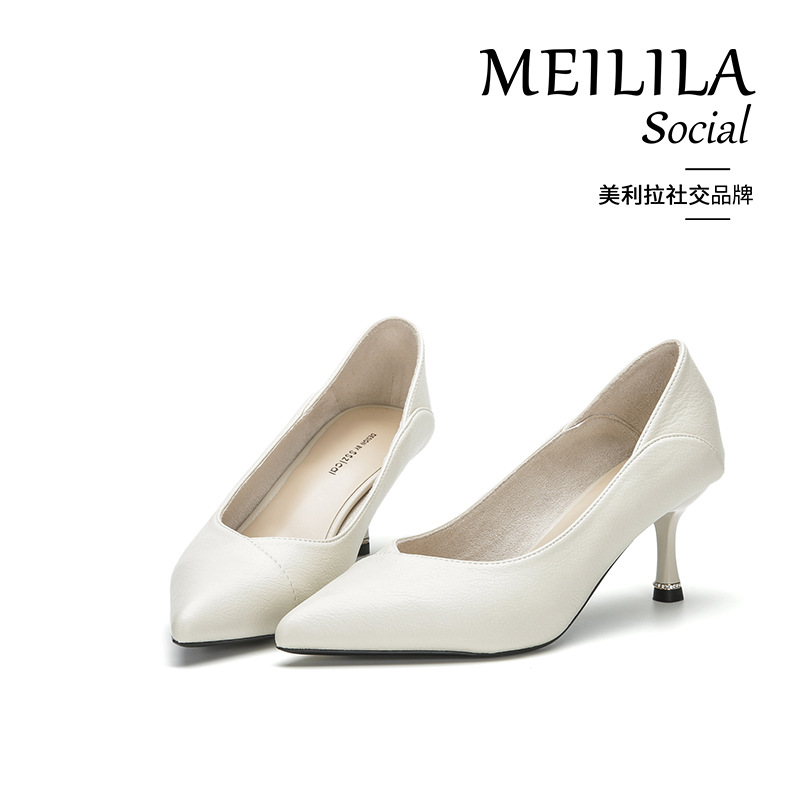 soft leather high heels