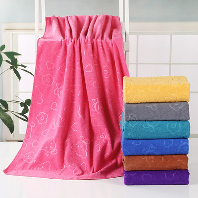 厂家批发礼品纳米超细纤维浴巾70*140  赠品浴巾洗车巾三秒快干巾|ms